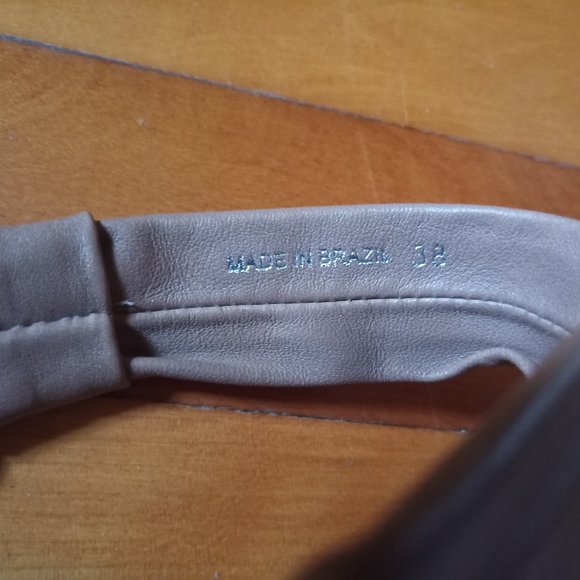 Leather Heeled Sandals, Taupe color, Size 7.5 - Picture 10 of 11